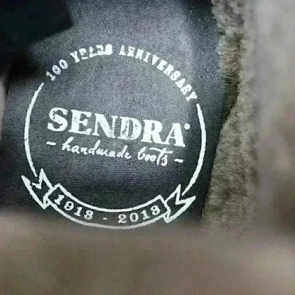 Sendra 10603 Cortez Women's Black Suede Leather With Shearling Boots Size US 10 - Picture 8 of 11